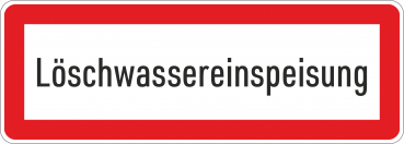 Löschwassereinspeisung