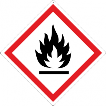 Gefahrgutzeichen Flamme GHS02