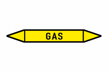 Fliessrichtungspfeil Gas