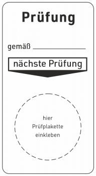 Grundplaketten Prüfung