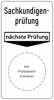 Grundplaketten Sachkundigenprüfung