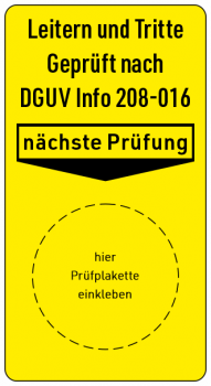 Grundplaketten DGUV Info 208-016