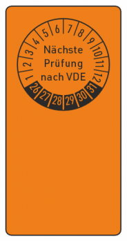 Kabelprüfplakette VDE Prüfung