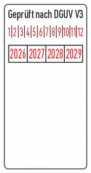 Kabelprüfmarke DGUV V3