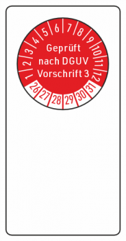 Kabelaufkleber DGUV Vorschrift 3