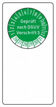 Kabelaufkleber DGUV V3