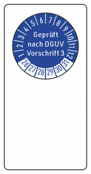 Kabelprüfaufkleber DGUV V3
