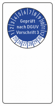 Kabelprüfaufkleber DGUV V3