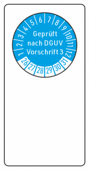 Kabelprüfplakette DGUV Vorschrift 3