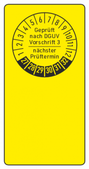 Kabelprüfplakette DGUV Vorschrift 3