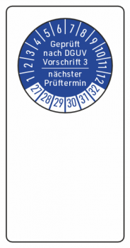Kabelprüfetiketten DGUV Vorschrift 3