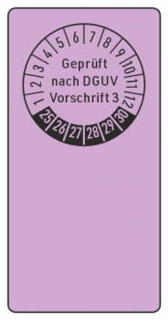 Kabelprüfplaketten DGUV V3