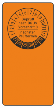 Kabelprüfplaketten DGUV V3