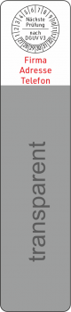 Kabelprüfplakette DGUV V3 selbstlaminierend