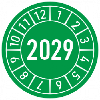 Prüfplakette 2029 grün