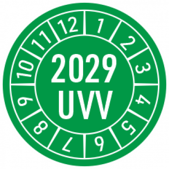 Prüfplakette UVV 2029