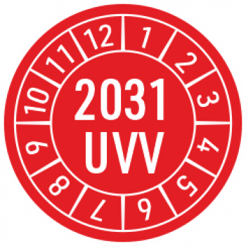 Prüfetiketten UVV 2031