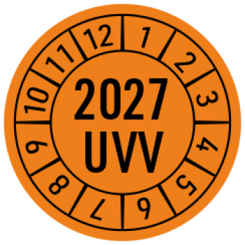 Prüfplaketten UVV 2027