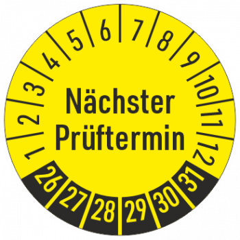 Prüfplaketten Nächster Prüftermin