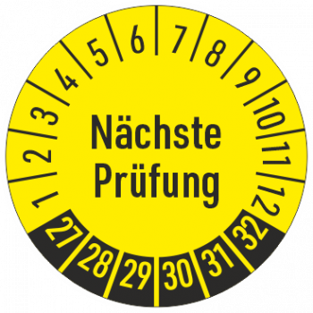 Prüfplaketten Nächste Prüfung
