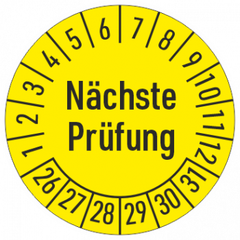 Pruefplakette Naechste Pruefung