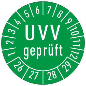 Prüfmarken UVV geprüft