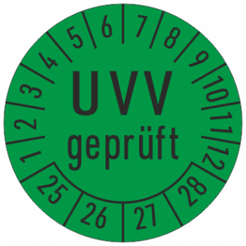 Prüfmarken UVV geprüft