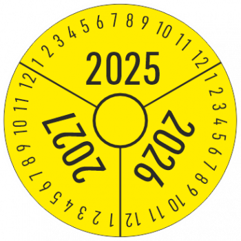 dreijahresaufkleber 2025 2026 2027