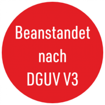 Prüfplakette Beanstandet nach DGUV V3