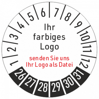 Prüfsiegel mit Werbung