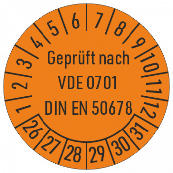 Prüfplakette VDE Geprüft