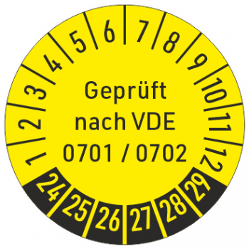 Prüfplaketten Geprüft nach VDE 0701/0702