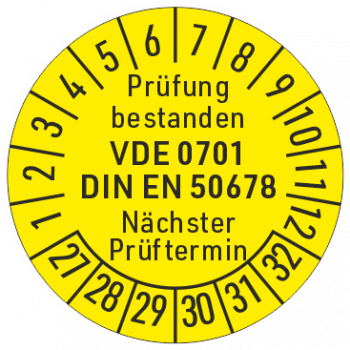 Prüfetiketten VDE 0701