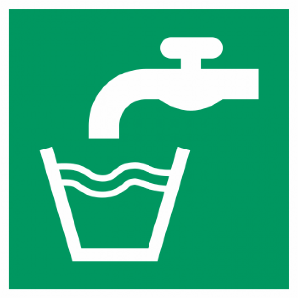 Rettungszeichen Trinkwasser