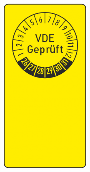 Kabelprüfetiketten VDE