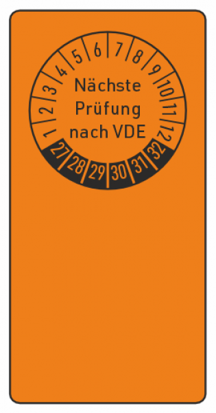 Kabelprüfplakette VDE Prüfung