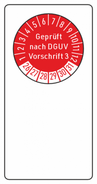 Kabelaufkleber DGUV Vorschrift 3