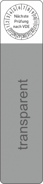 Kabelprüfplakette selbstlaminierend