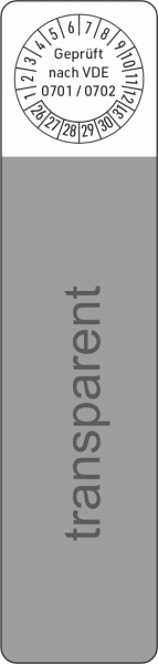 Kabelprüfplakette VDE selbstlaminierend