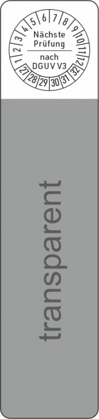 Kabelprüfaufkleber DGUV V3 selbstlaminierend