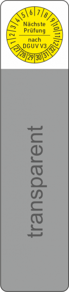 Kabelprüfetikett DGUV V3