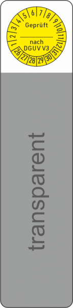 Kabelprüfetiketten DGUV V3
