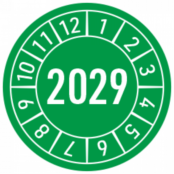 Prüfplakette 2029 grün