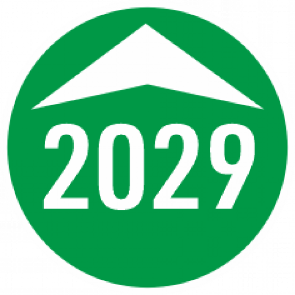 Prüfaufkleber 2029 grün