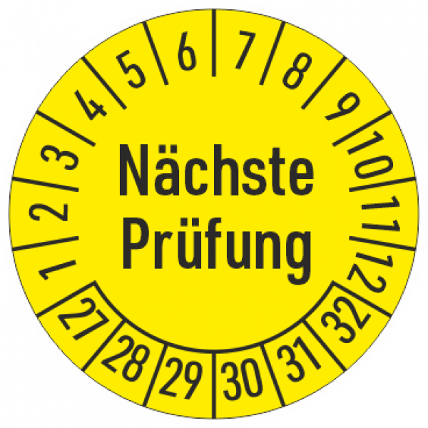 Pruefplakette Naechste Pruefung