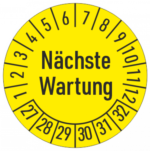 Pruefplakette Nächste Wartung
