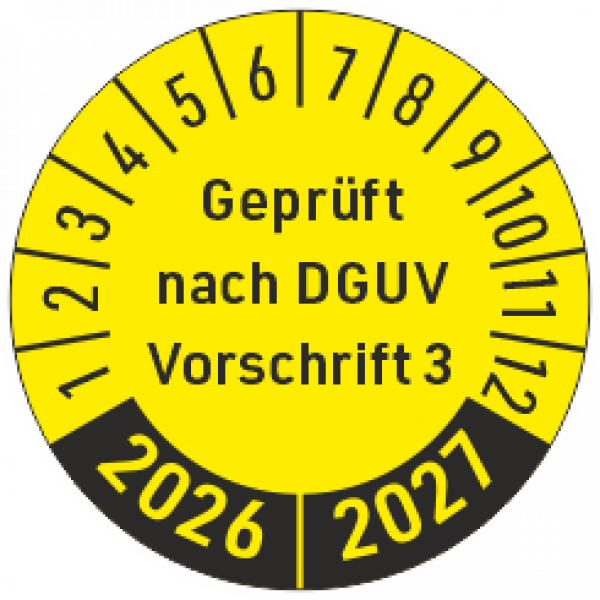 Plakette DGUV V3