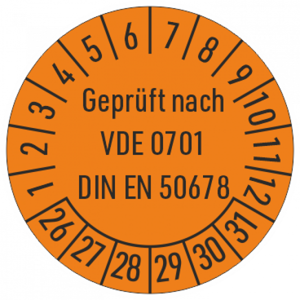 Prüfplakette VDE Geprüft