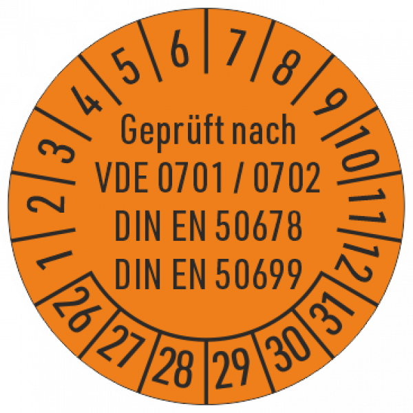 Prüfplakette VDE Geprüft